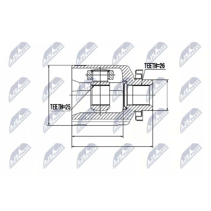 Jungčių komplektas, kardaninis velenas NTY NPW-HY-516
