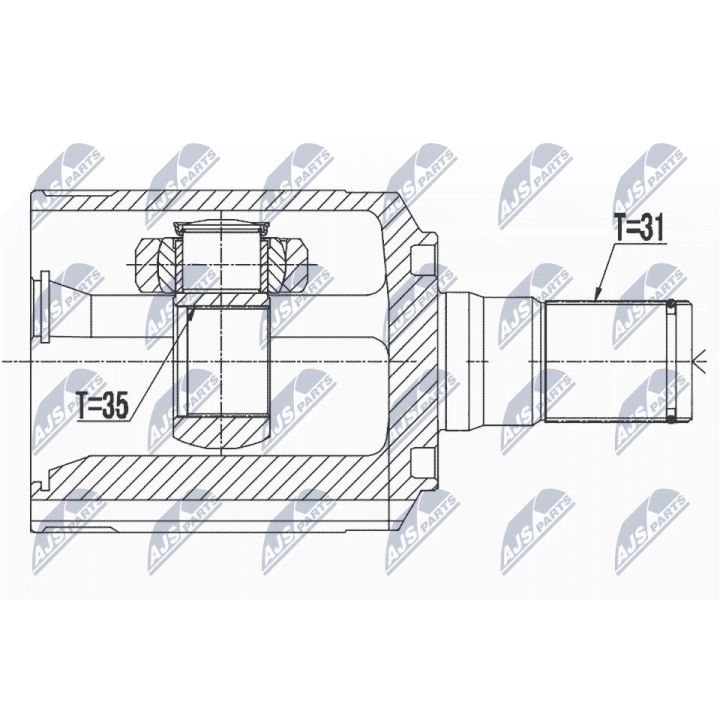 Jungčių komplektas, kardaninis velenas NTY NPW-HY-525