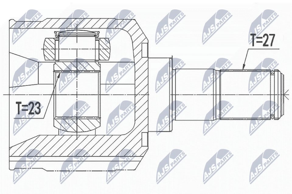 Jungčių komplektas, kardaninis velenas NTY NPW-HY-531