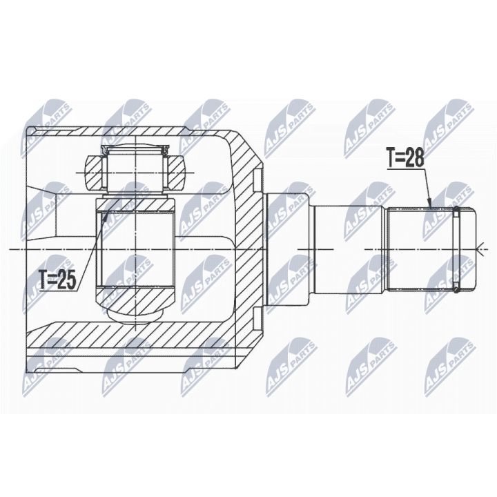 Jungčių komplektas, kardaninis velenas NTY NPW-HY-534