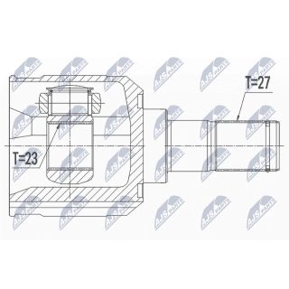 Jungčių komplektas, kardaninis velenas NTY NPW-HY-546