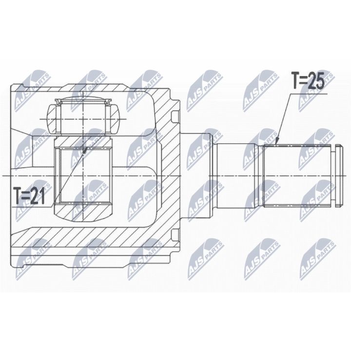 Jungčių komplektas, kardaninis velenas NTY NPW-HY-550