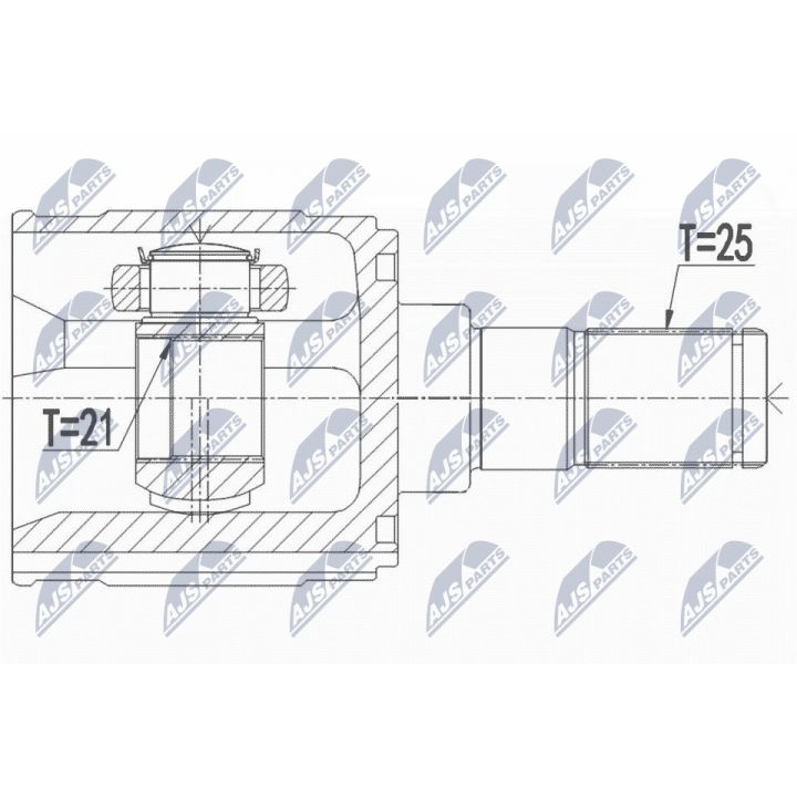 Jungčių komplektas, kardaninis velenas NTY NPW-HY-554