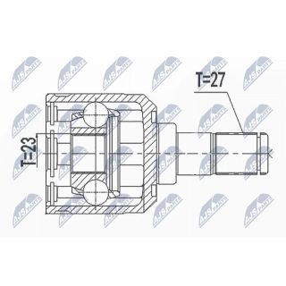 Jungčių komplektas, kardaninis velenas NTY NPW-HY-596