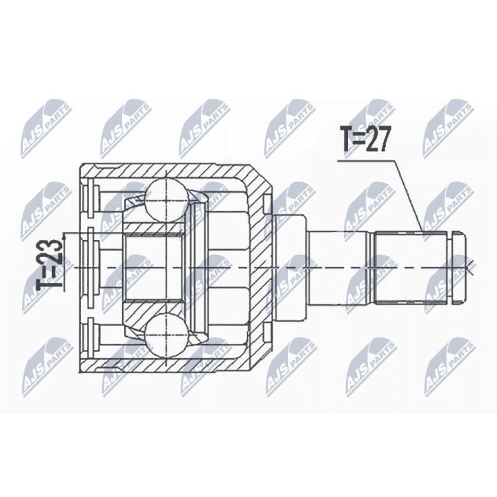 Jungčių komplektas, kardaninis velenas NTY NPW-HY-596