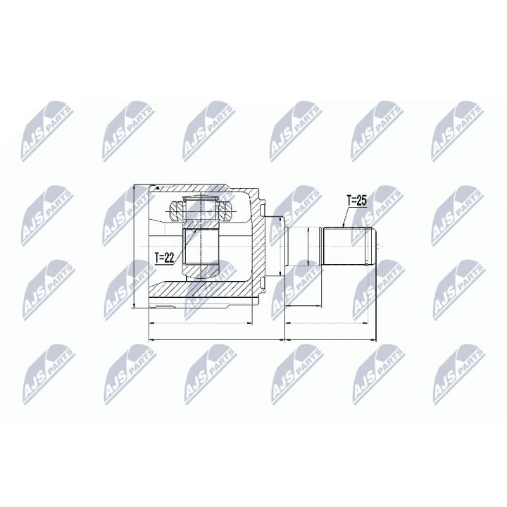 Jungčių komplektas, kardaninis velenas NTY NPW-KA-314