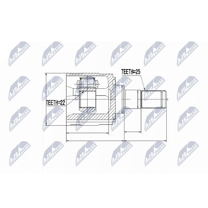 Jungčių komplektas, kardaninis velenas NTY NPW-KA-318