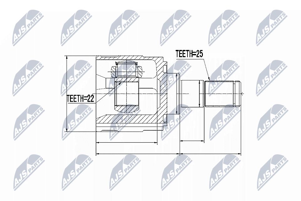 Jungčių komplektas, kardaninis velenas NTY NPW-KA-318