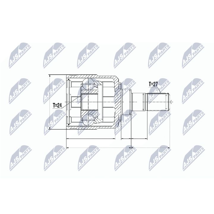 Jungčių komplektas, kardaninis velenas NTY NPW-KA-328