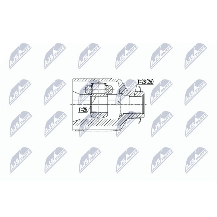 Jungčių komplektas, kardaninis velenas NTY NPW-KA-341