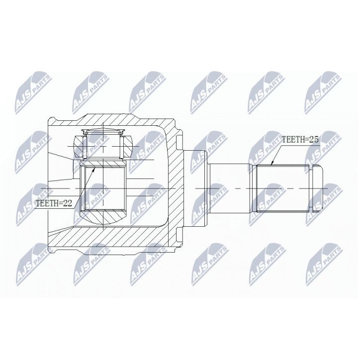 Jungčių komplektas, kardaninis velenas NTY NPW-KA-347