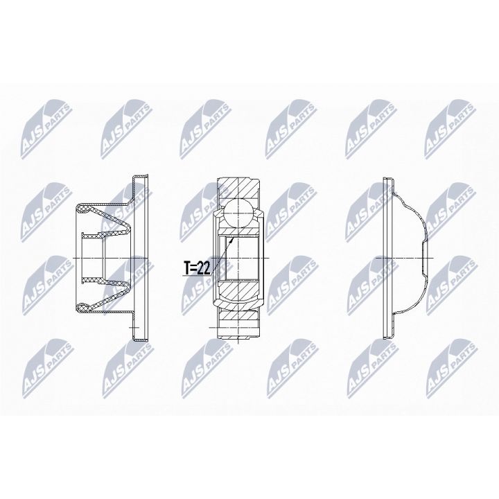 Jungčių komplektas, kardaninis velenas NTY NPW-LR-020