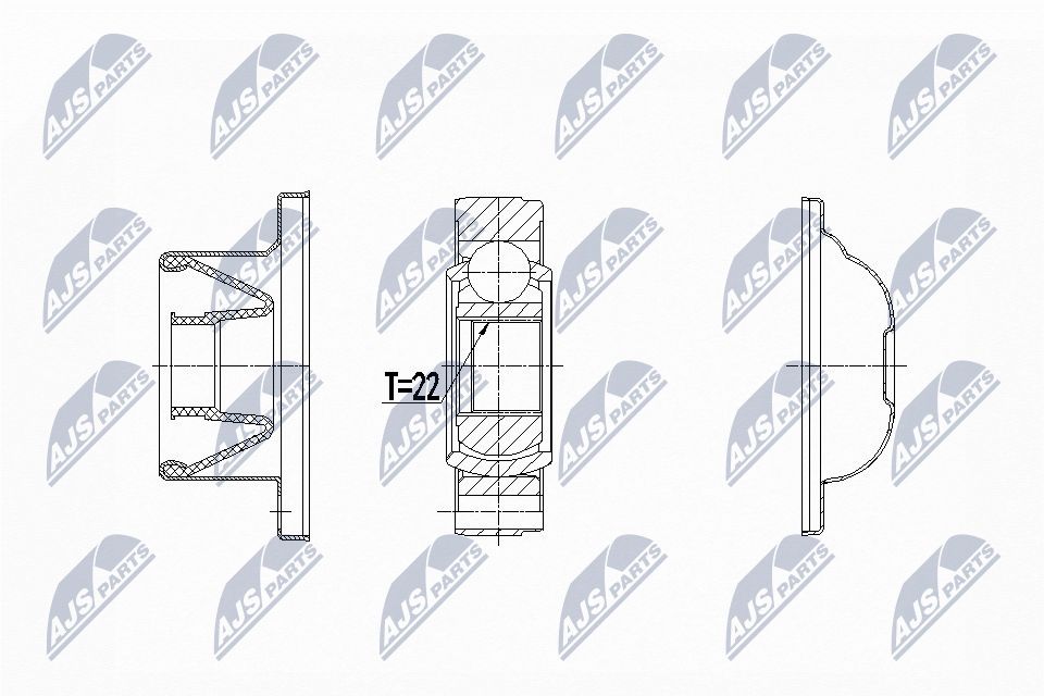 Jungčių komplektas, kardaninis velenas NTY NPW-LR-020