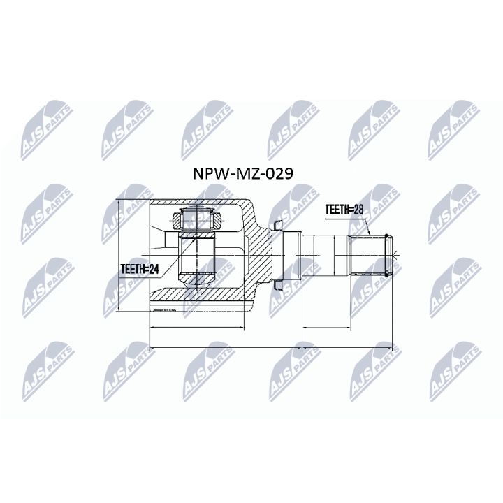 Jungčių komplektas, kardaninis velenas NTY NPW-MZ-029