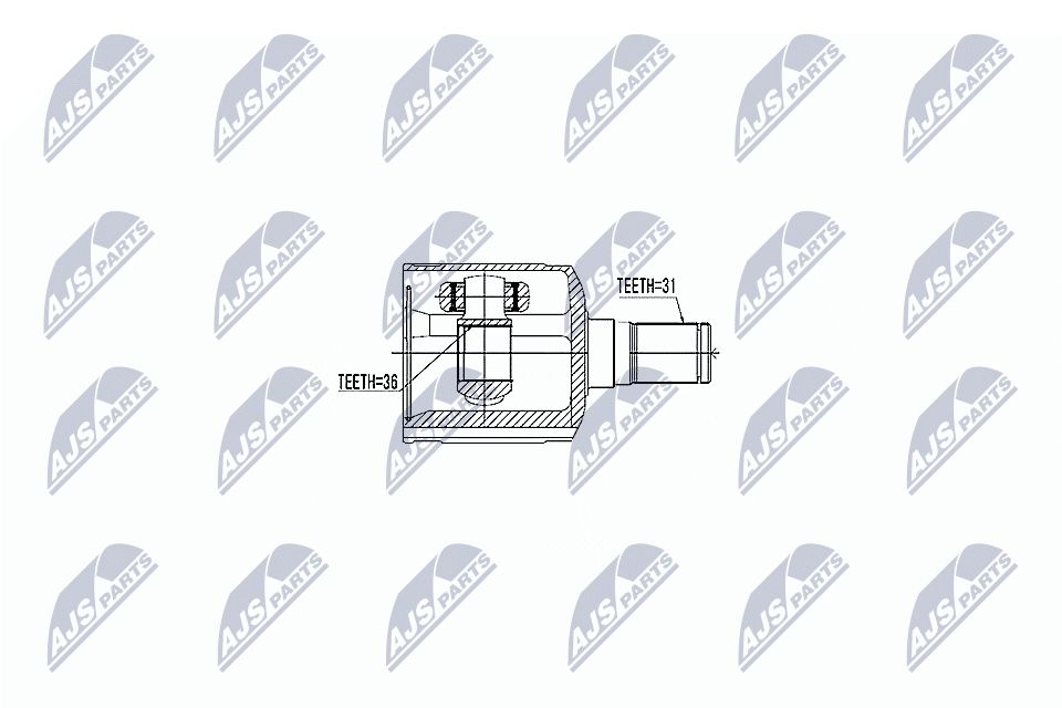 Jungčių komplektas, kardaninis velenas NTY NPW-MZ-047