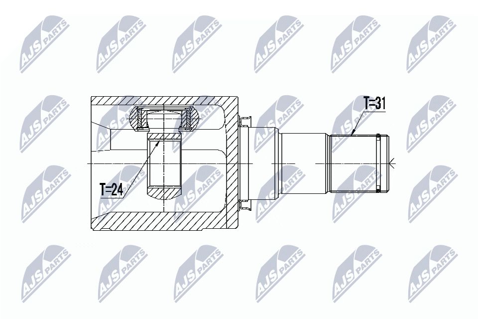 Jungčių komplektas, kardaninis velenas NTY NPW-MZ-049