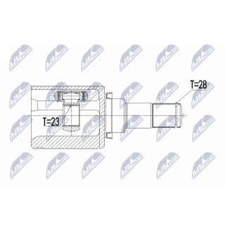 Jungčių komplektas, kardaninis velenas NTY NPW-MZ-055