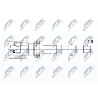 Jungčių komplektas, kardaninis velenas NTY NPW-MZ-057