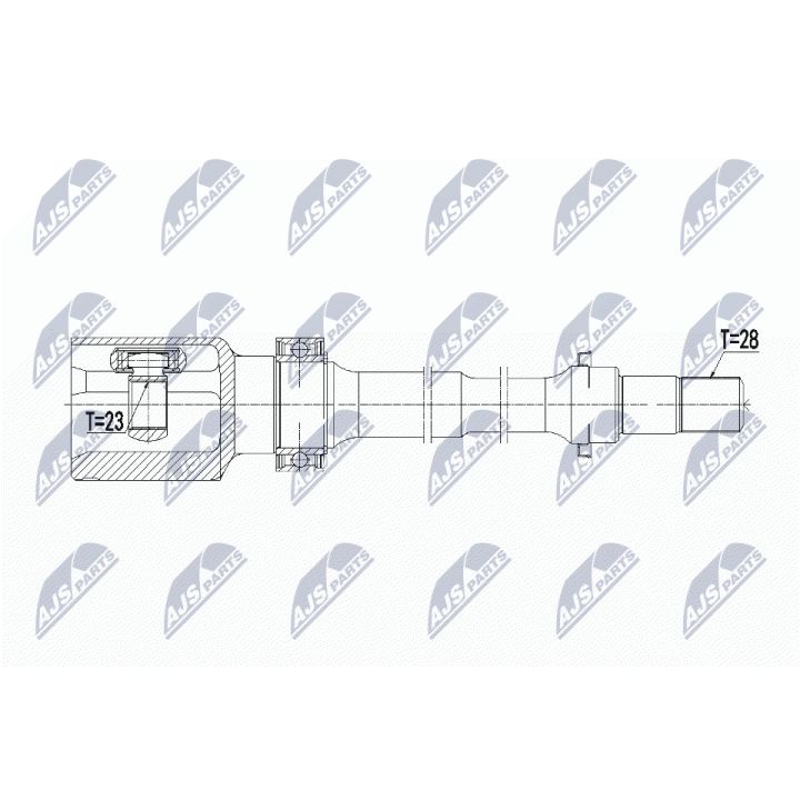 Jungčių komplektas, kardaninis velenas NTY NPW-MZ-057