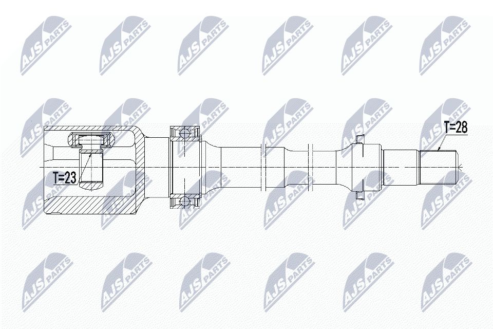 Jungčių komplektas, kardaninis velenas NTY NPW-MZ-057