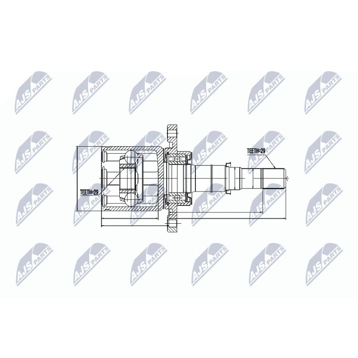 Jungčių komplektas, kardaninis velenas NTY NPW-NS-045