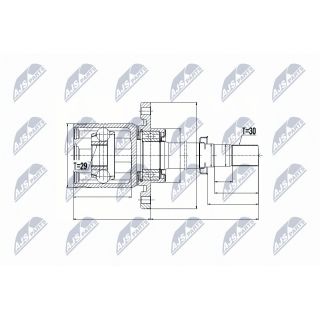 Jungčių komplektas, kardaninis velenas NTY NPW-NS-051