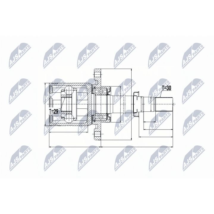 Jungčių komplektas, kardaninis velenas NTY NPW-NS-051