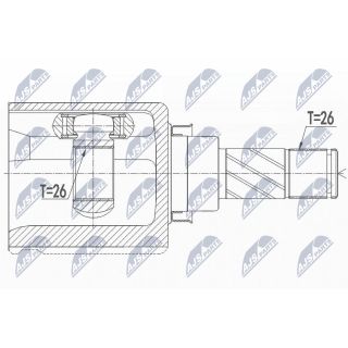 Jungčių komplektas, kardaninis velenas NTY NPW-NS-073