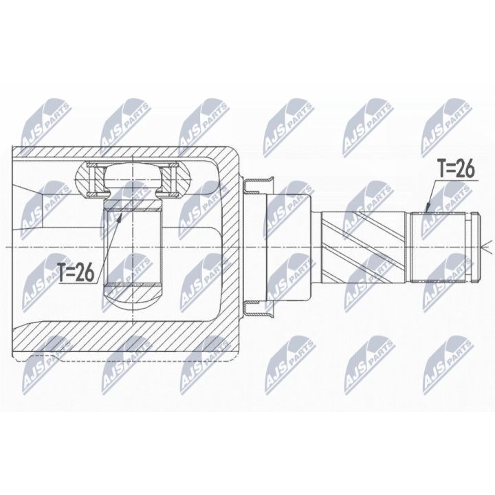 Jungčių komplektas, kardaninis velenas NTY NPW-NS-073