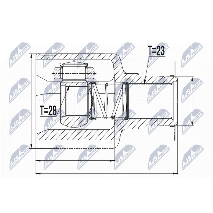Jungčių komplektas, kardaninis velenas NTY NPW-RE-055