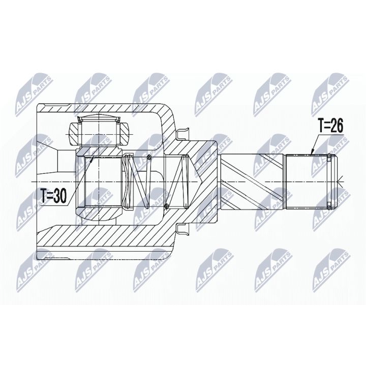 Jungčių komplektas, kardaninis velenas NTY NPW-RE-057