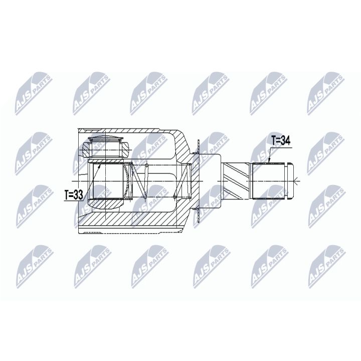 Jungčių komplektas, kardaninis velenas NTY NPW-RE-062