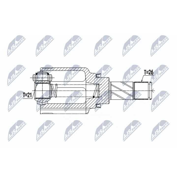 Jungčių komplektas, kardaninis velenas NTY NPW-RE-064