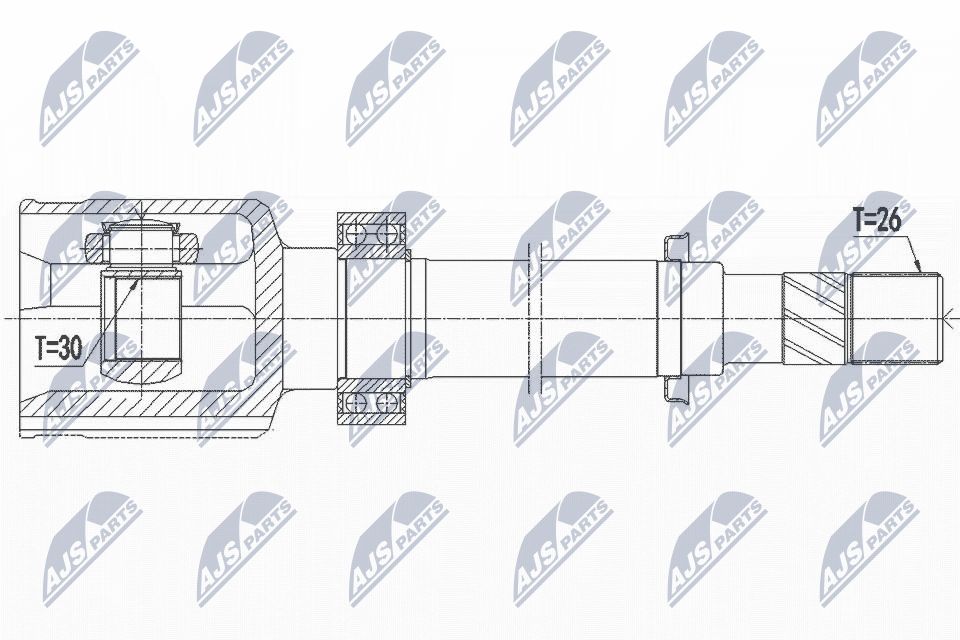 Jungčių komplektas, kardaninis velenas NTY NPW-RE-068