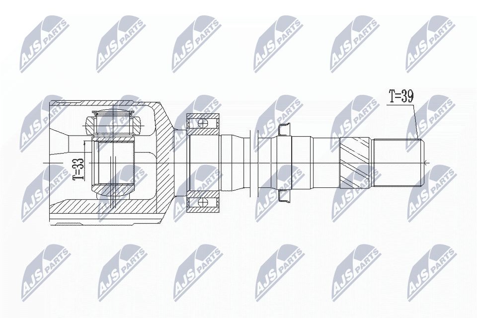 Jungčių komplektas, kardaninis velenas NTY NPW-RE-076