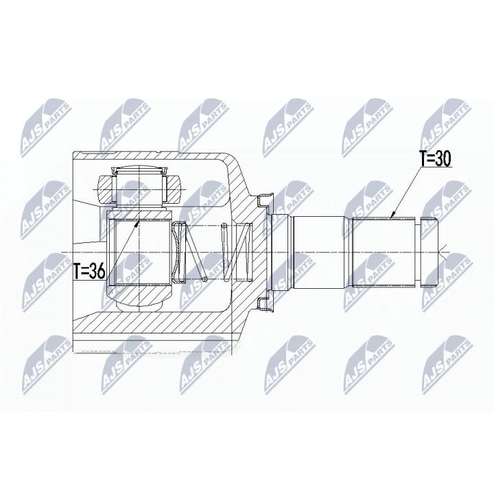 Jungčių komplektas, kardaninis velenas NTY NPW-RE-092