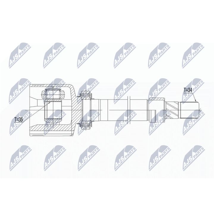 Jungčių komplektas, kardaninis velenas NTY NPW-RE-096