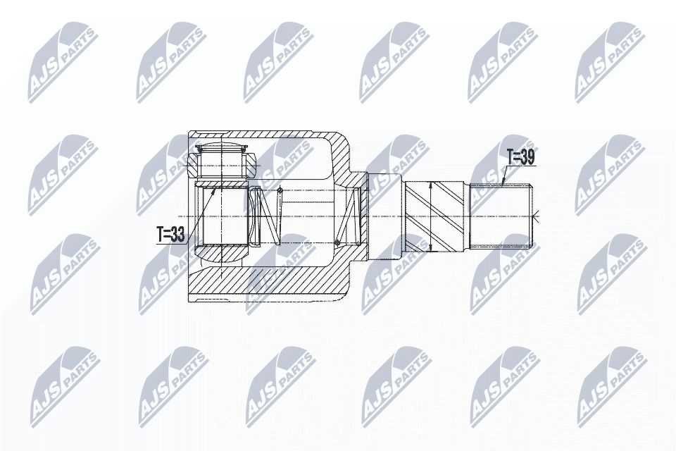 Jungčių komplektas, kardaninis velenas NTY NPW-RE-115