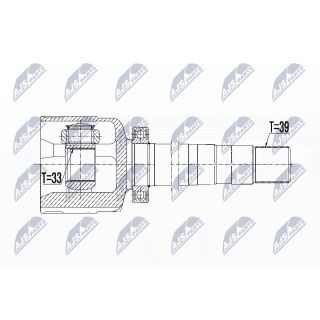 Jungčių komplektas, kardaninis velenas NTY NPW-RE-117
