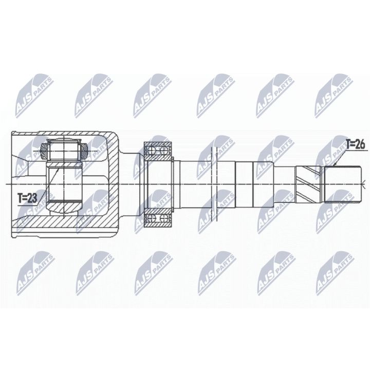 Jungčių komplektas, kardaninis velenas NTY NPW-RE-145