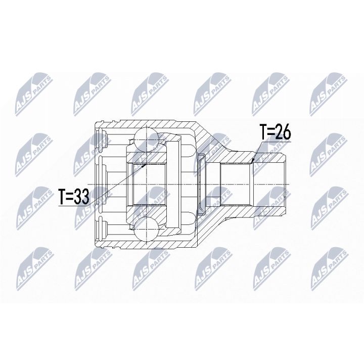 Jungčių komplektas, kardaninis velenas NTY NPW-SU-016