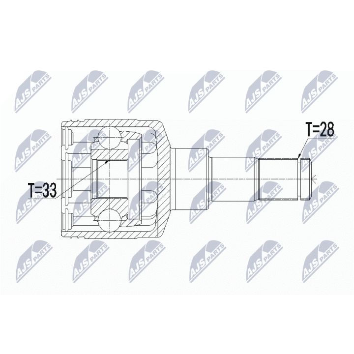 Jungčių komplektas, kardaninis velenas NTY NPW-SU-018
