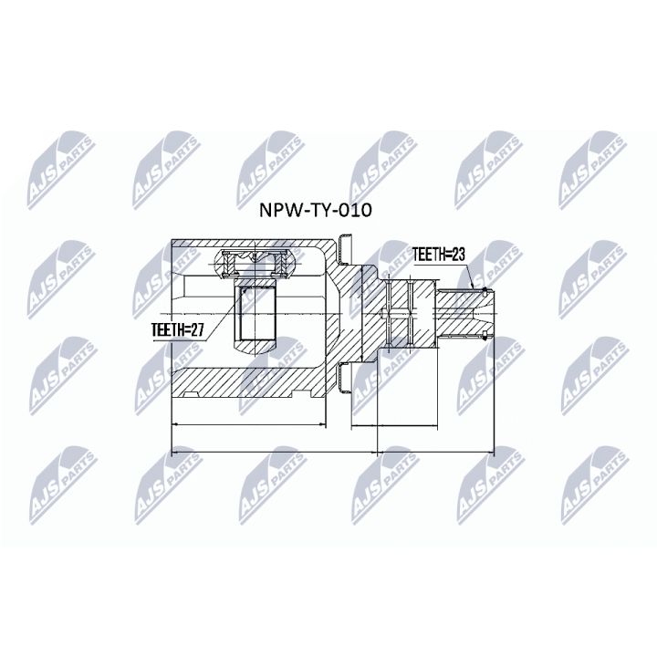 Jungčių komplektas, kardaninis velenas NTY NPW-TY-010