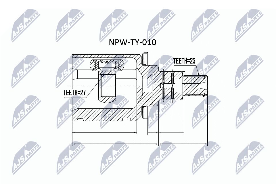Jungčių komplektas, kardaninis velenas NTY NPW-TY-010