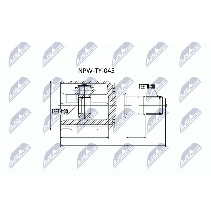Jungčių komplektas, kardaninis velenas NTY NPW-TY-045