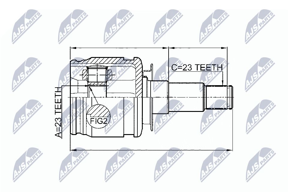 Jungčių komplektas, kardaninis velenas NTY NPW-TY-054