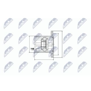 Jungčių komplektas, kardaninis velenas NTY NPW-TY-062