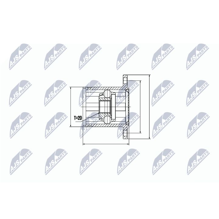 Jungčių komplektas, kardaninis velenas NTY NPW-TY-062