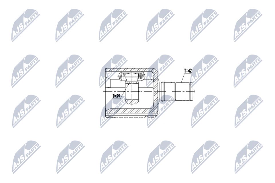 Jungčių komplektas, kardaninis velenas NTY NPW-VW-090