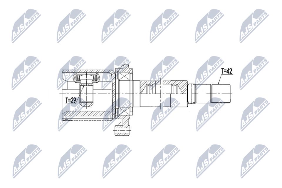 Jungčių komplektas, kardaninis velenas NTY NPW-VW-092